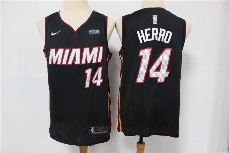 Heat 14 Tyler Herro Black Nike Swingman Jersey,We sell and wholesale Heat 14 Tyler Herro Black Nike Swingman Jersey on line form chian!